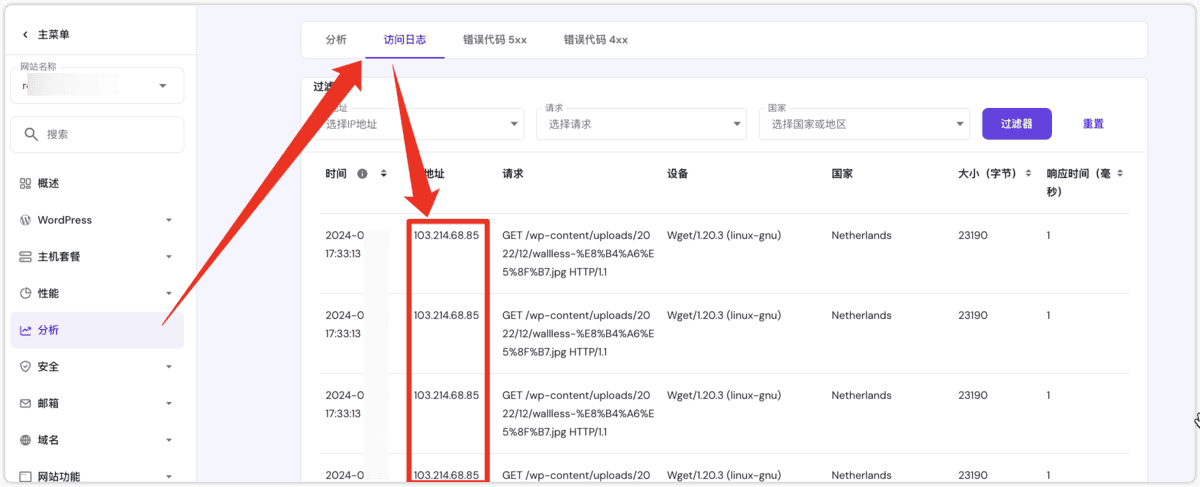 Hostinger IP 查看